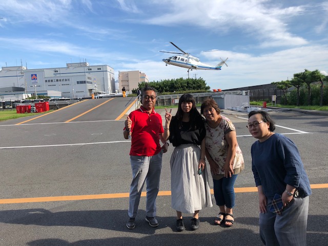 東京問屋連盟文教事業：「ヘリコプター体験ツアー」開催