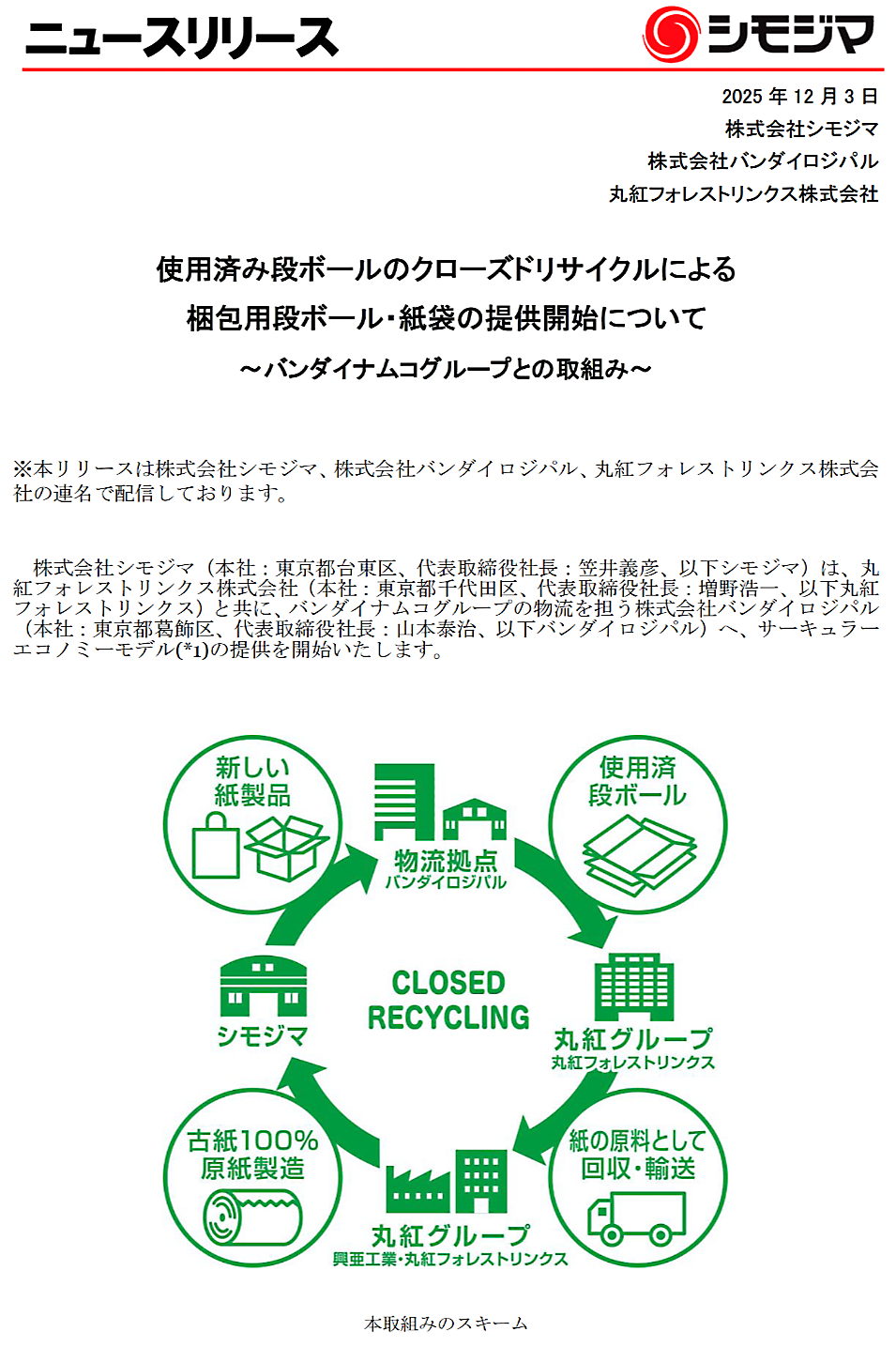 シモジマ・ニュースリリース