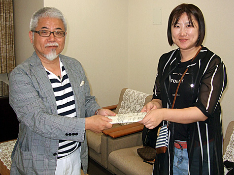 当組合相川浩理事長が韓国メディアの取材を受けました
